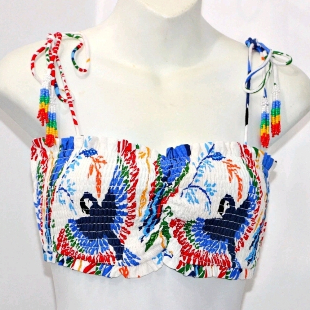 House of Harlow 1960 linen blend - top tropical size S New W Out Tag